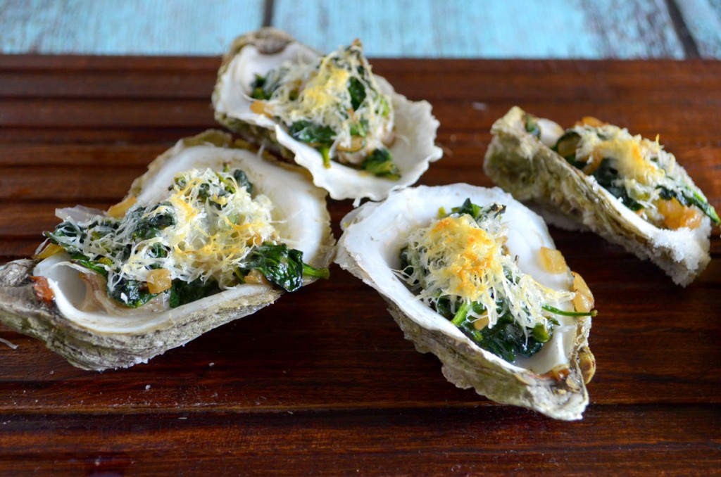 Spinach Parmesan Oysters